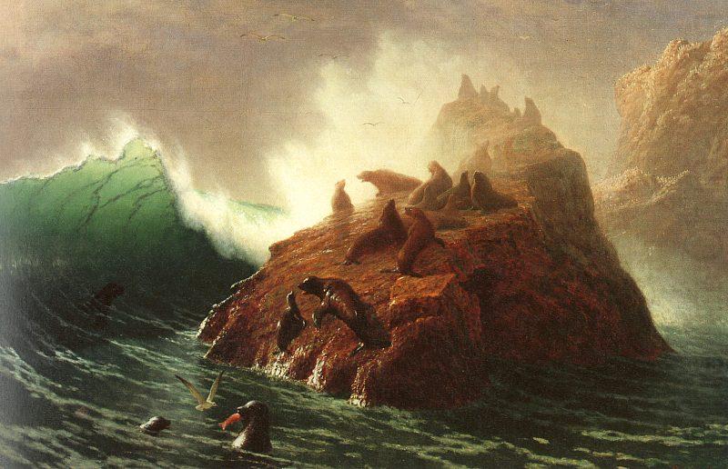 Seal Rock, Albert Bierstadt